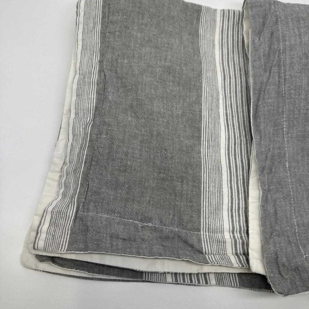 Target Threshold Pair‎ Gray Standard Pillow Shams Linen Cotton Blend Full/Queen